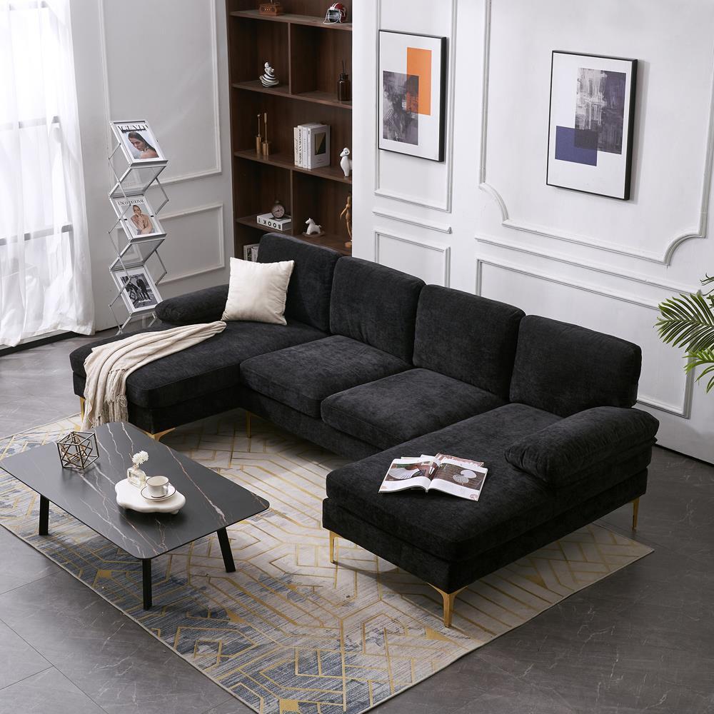 L‑Shaped Sectional Sofa with Chaise
