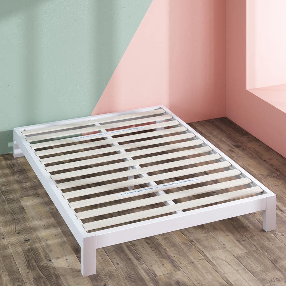 Platform Bed Frame – Queen, Wood Slats